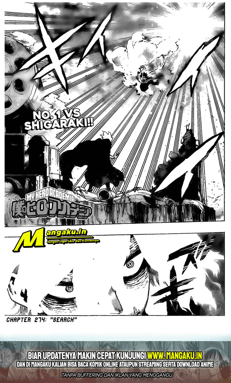 Boku no Hero Academia Chapter 274 - halaman 2