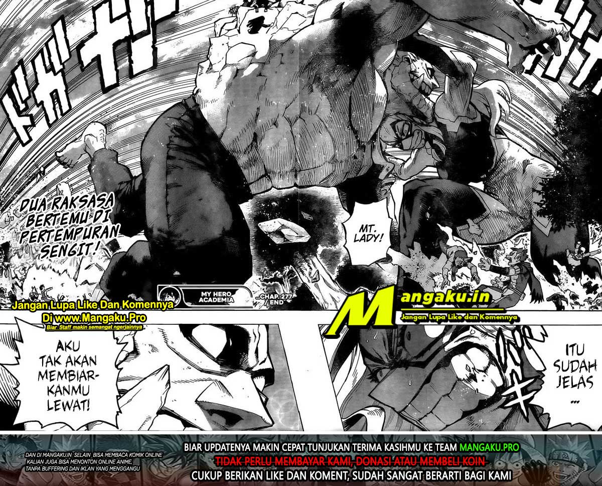Boku no Hero Academia Chapter 277 - halaman 18