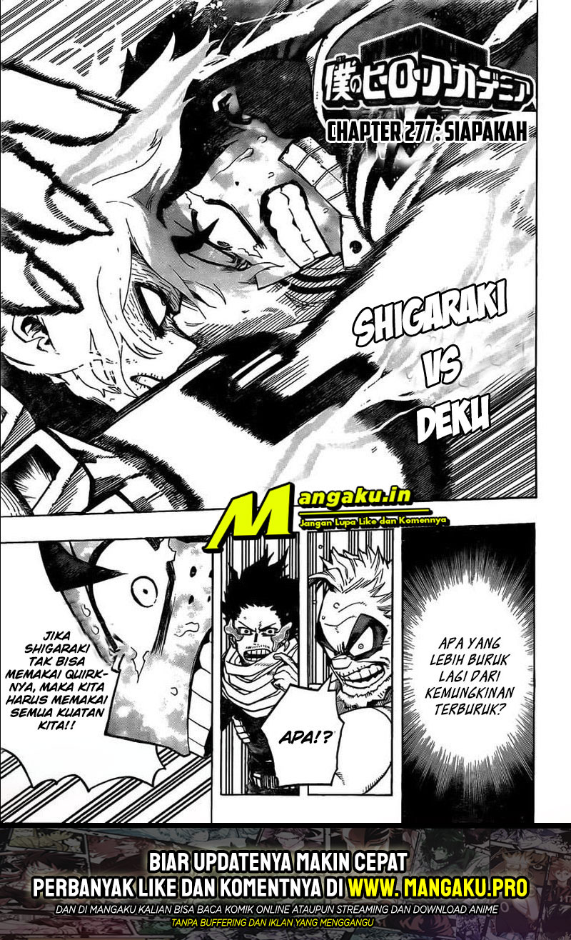 Boku no Hero Academia Chapter 277 - halaman 2