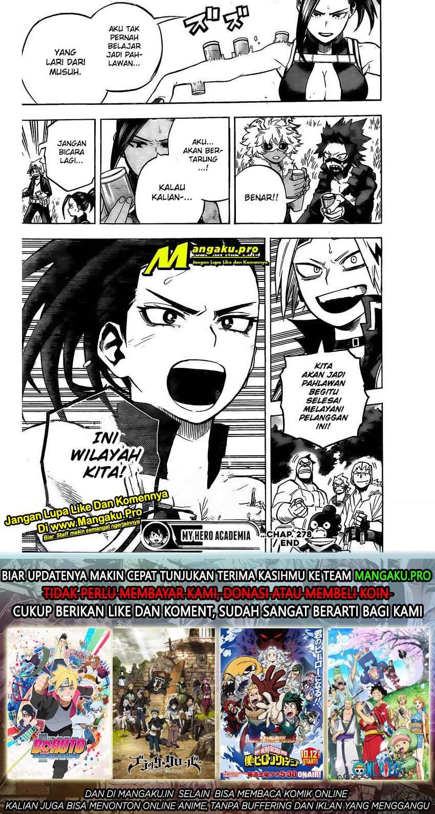 Boku no Hero Academia Chapter 278 - halaman 18