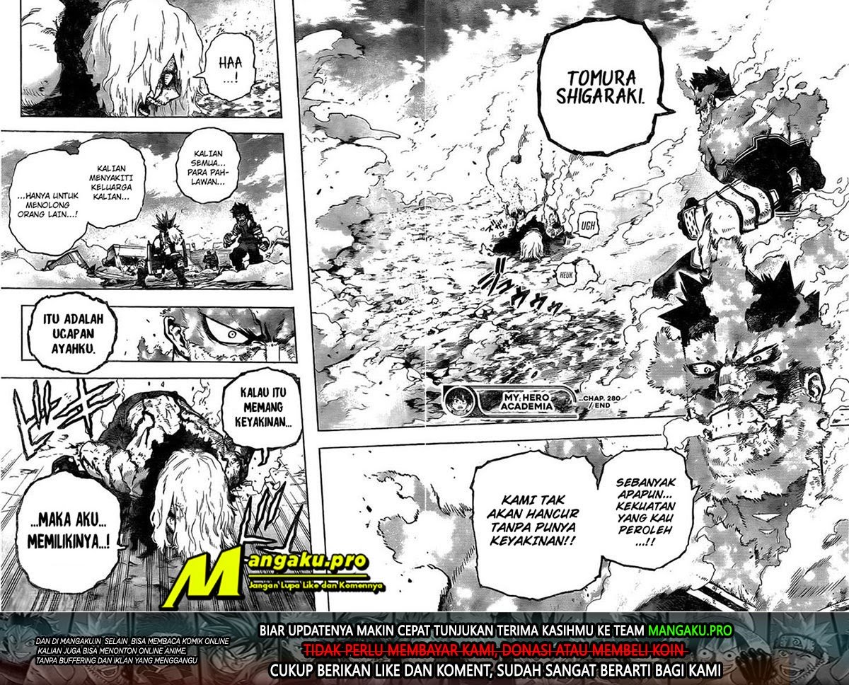 Boku no Hero Academia Chapter 280 - halaman 18