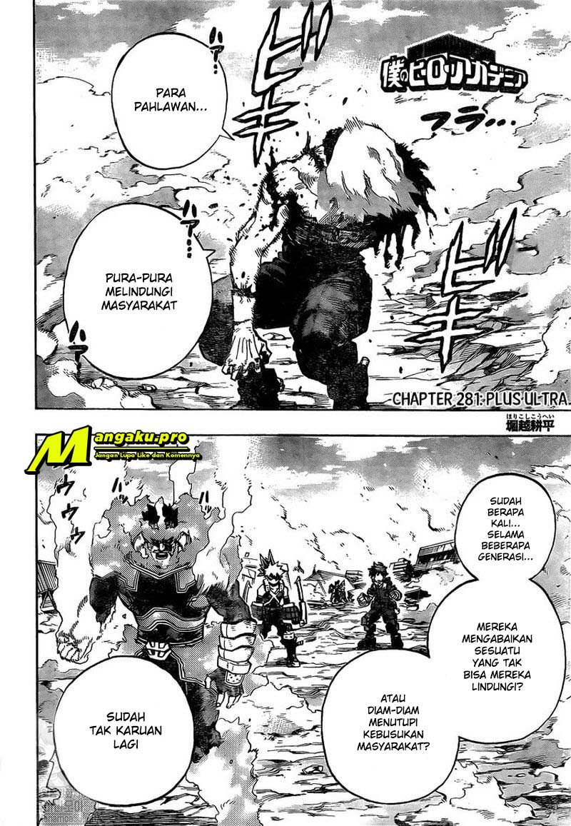Boku no Hero Academia Chapter 281 - halaman 3