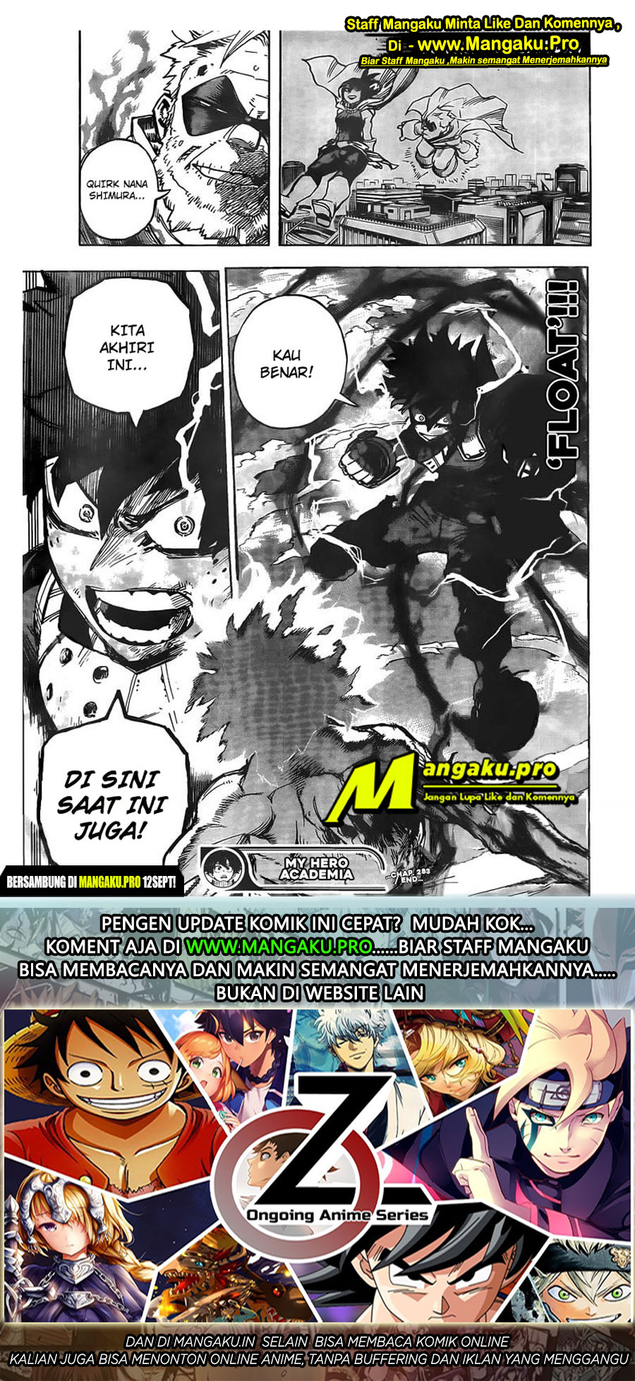 Boku no Hero Academia Chapter 283 - halaman 19