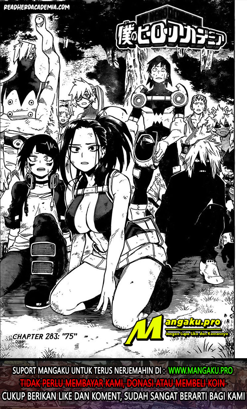 Boku no Hero Academia Chapter 283 - halaman 3