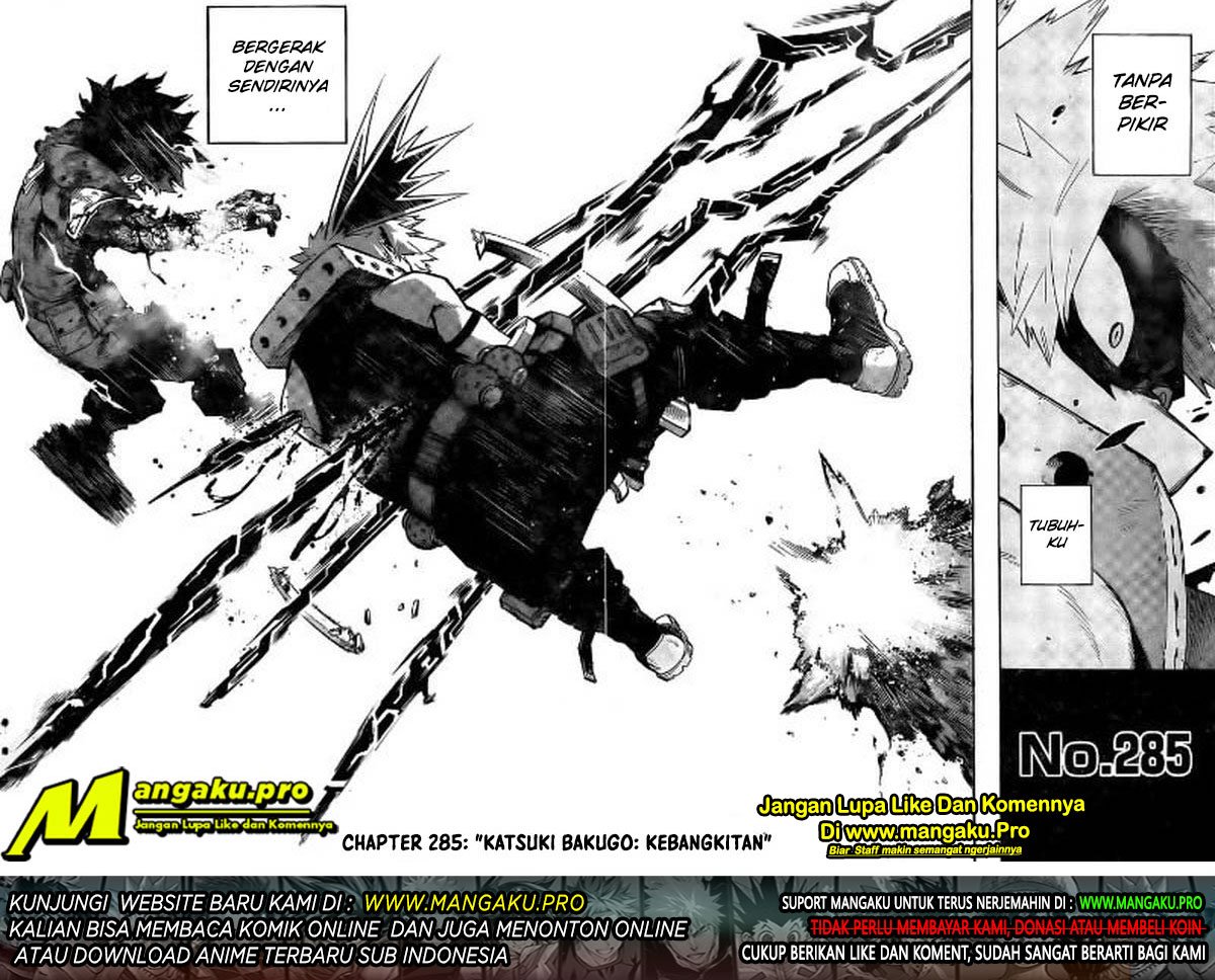 Boku no Hero Academia Chapter 285 - halaman 17