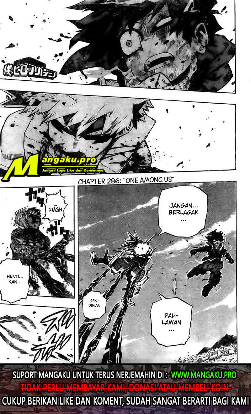 Boku no Hero Academia Chapter 286 - halaman 2
