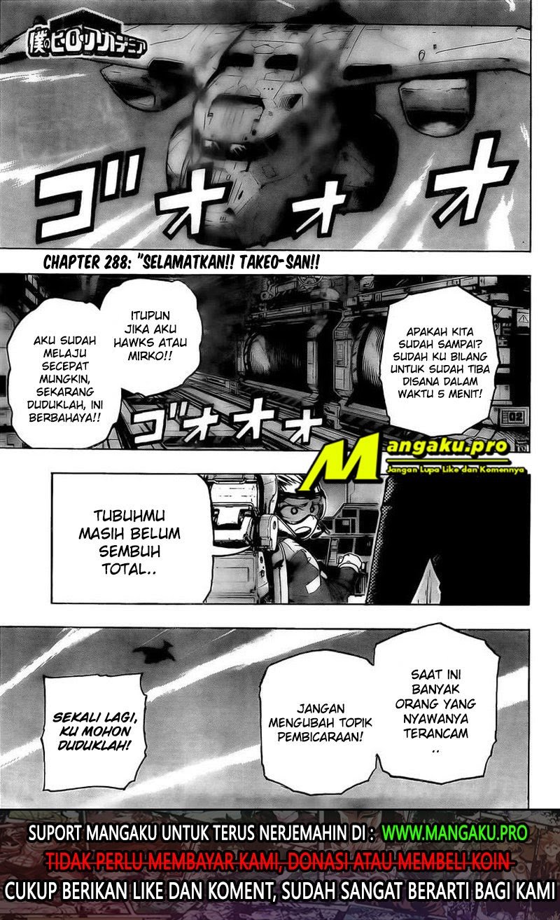 Boku no Hero Academia Chapter 288 - halaman 2