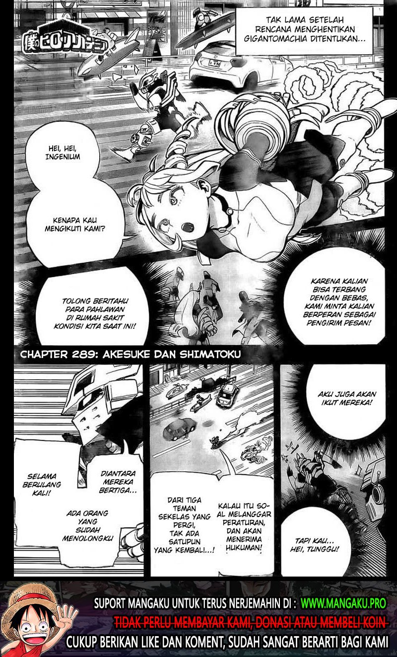 Boku no Hero Academia Chapter 289 - halaman 2