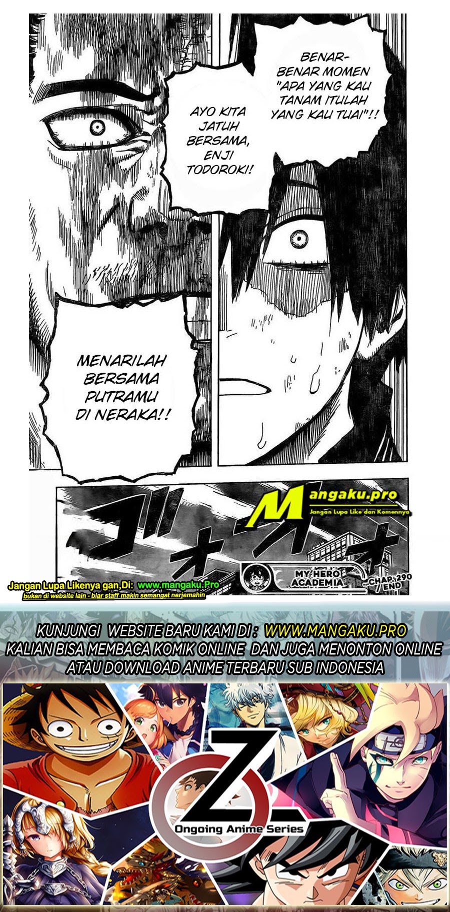 Boku no Hero Academia Chapter 290 - halaman 16