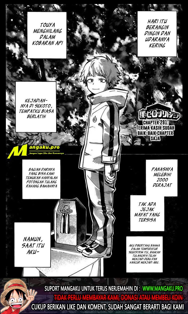 Boku no Hero Academia Chapter 291 - halaman 2