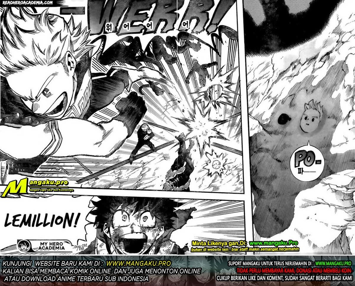 Boku no Hero Academia Chapter 292 - halaman 15