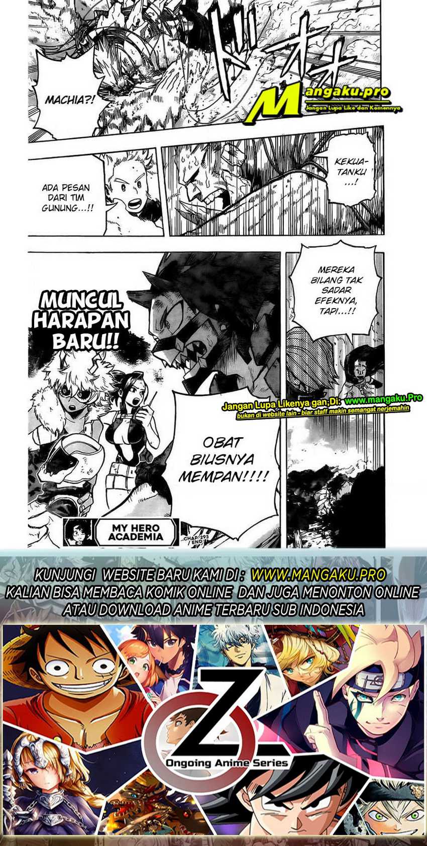 Boku no Hero Academia Chapter 293 - halaman 18
