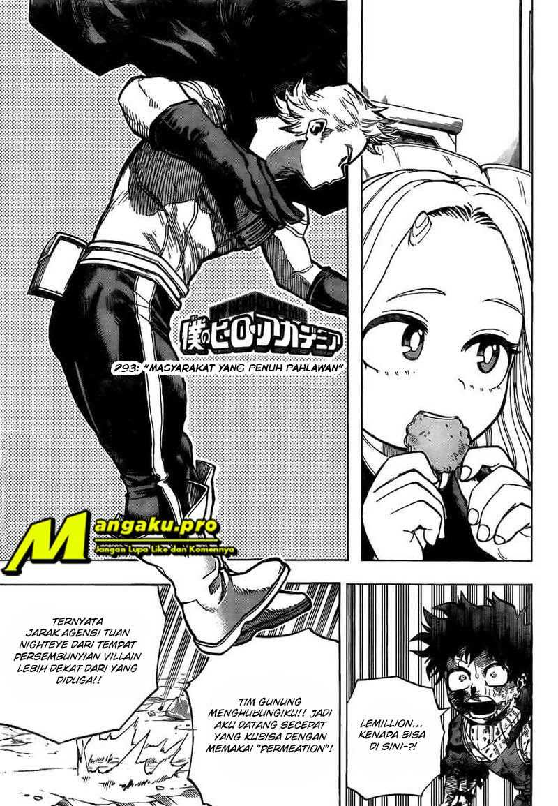 Boku no Hero Academia Chapter 293 - halaman 3