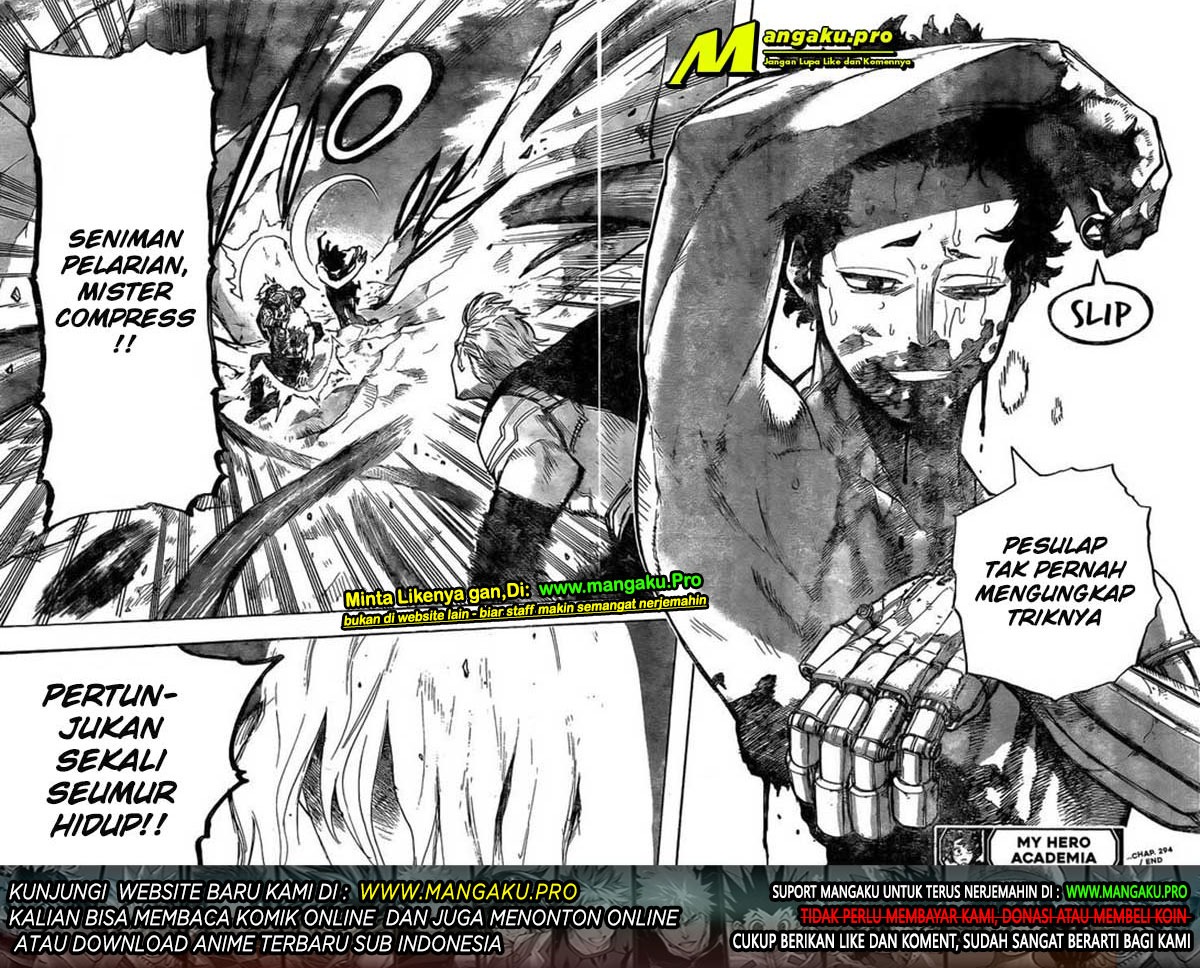 Boku no Hero Academia Chapter 294 - halaman 16