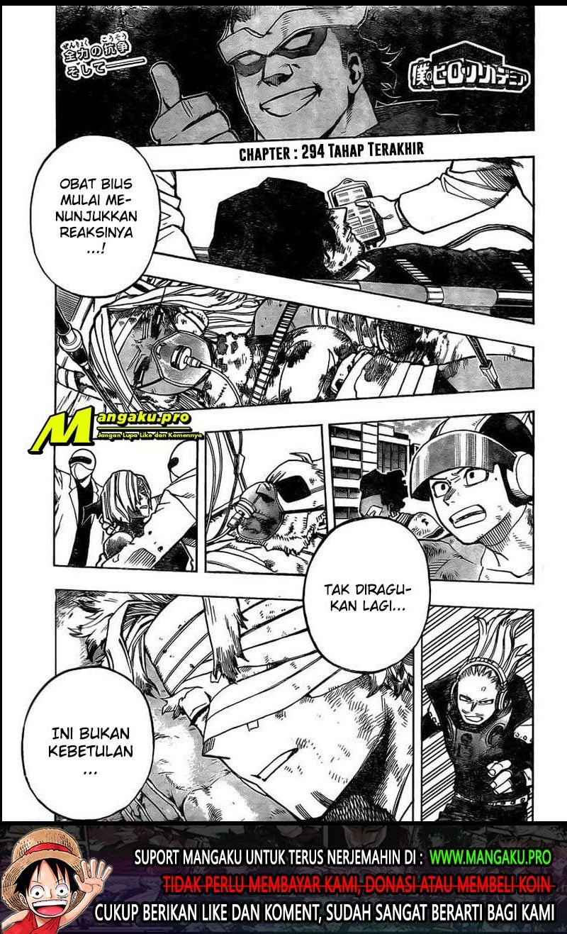 Boku no Hero Academia Chapter 294 - halaman 2