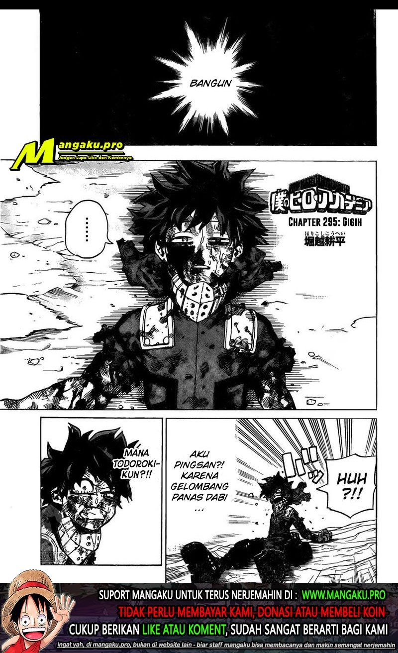 Boku no Hero Academia Chapter 295 - halaman 2
