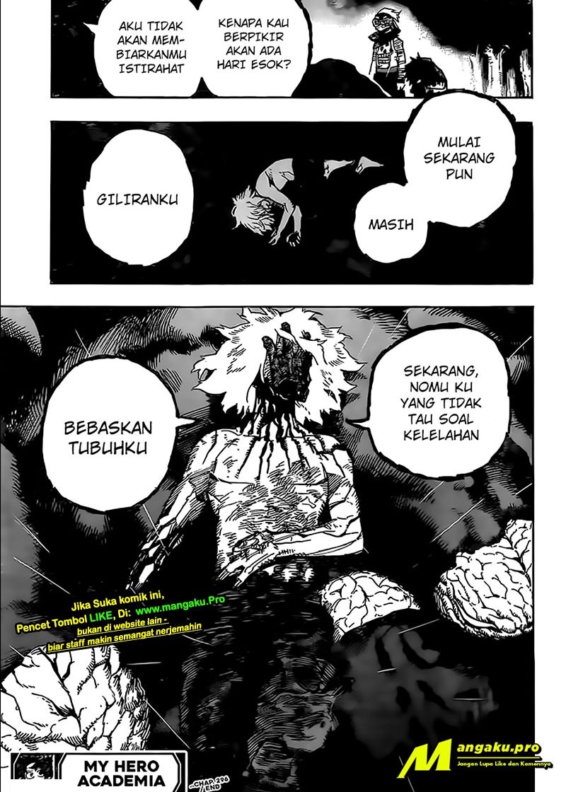 Boku no Hero Academia Chapter 296 - halaman 19