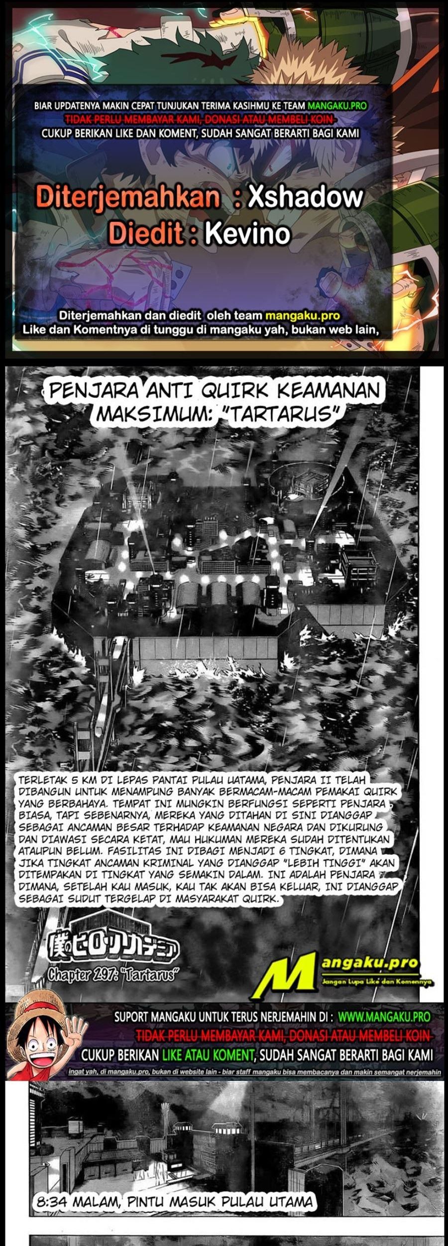 Boku no Hero Academia Chapter 297 - halaman 1