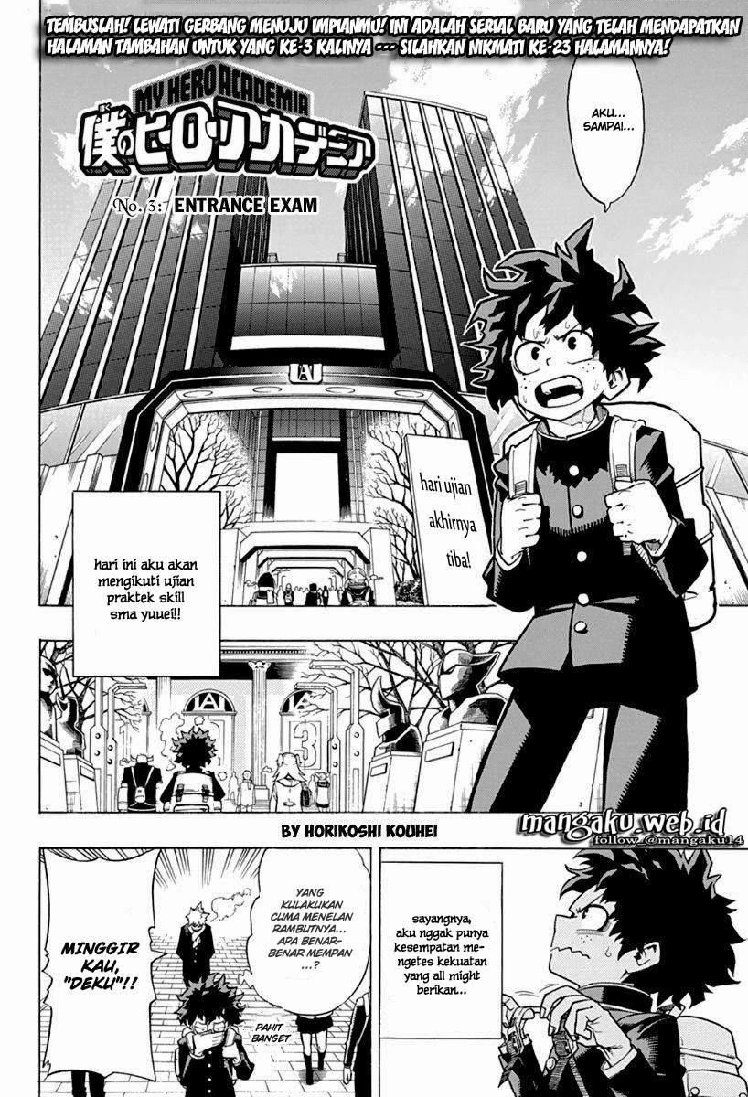 Boku no Hero Academia Chapter 3 - halaman 3