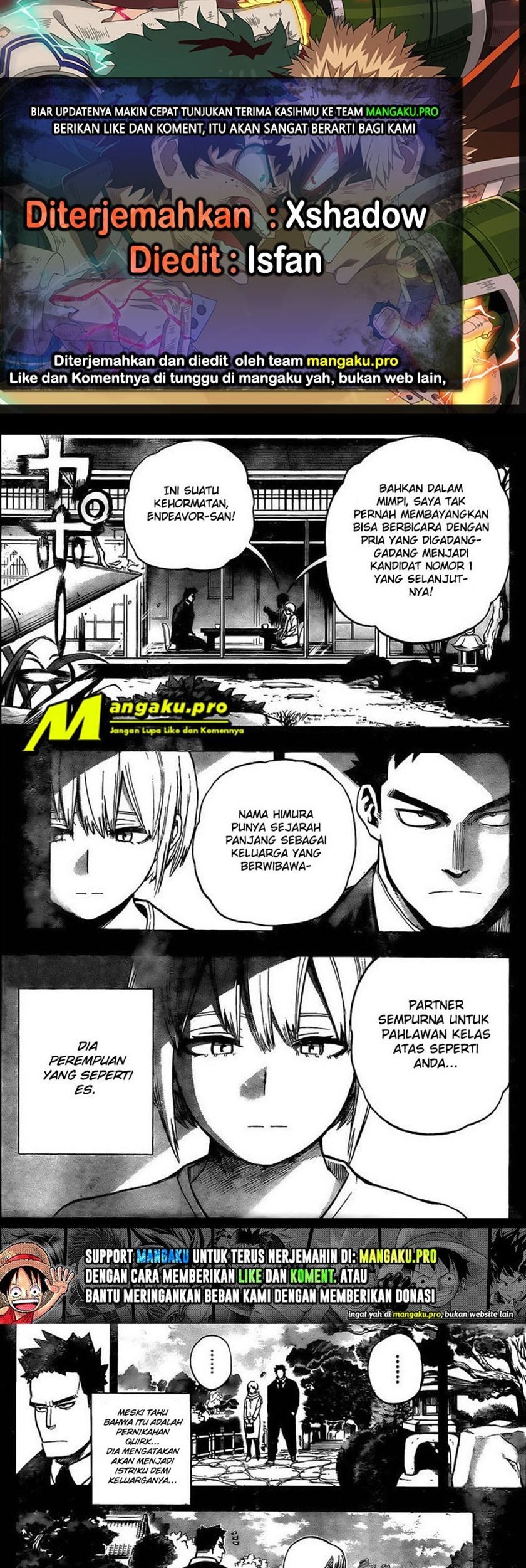Boku no Hero Academia Chapter 301 - halaman 1