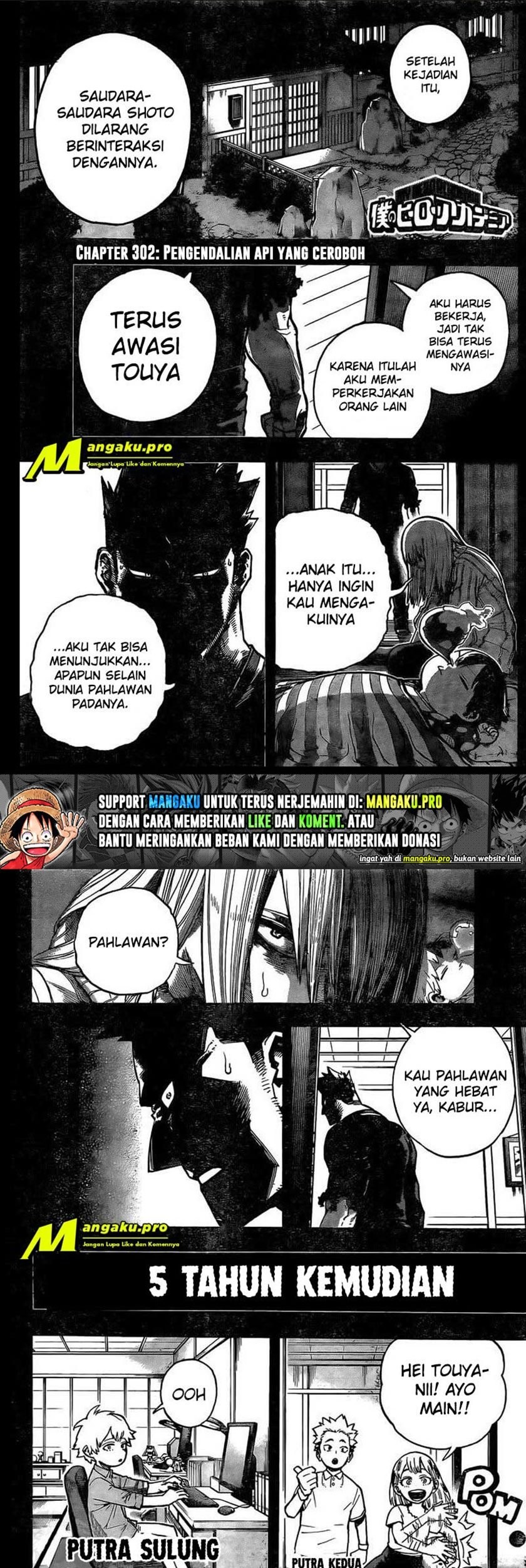 Boku no Hero Academia Chapter 302 - halaman 2