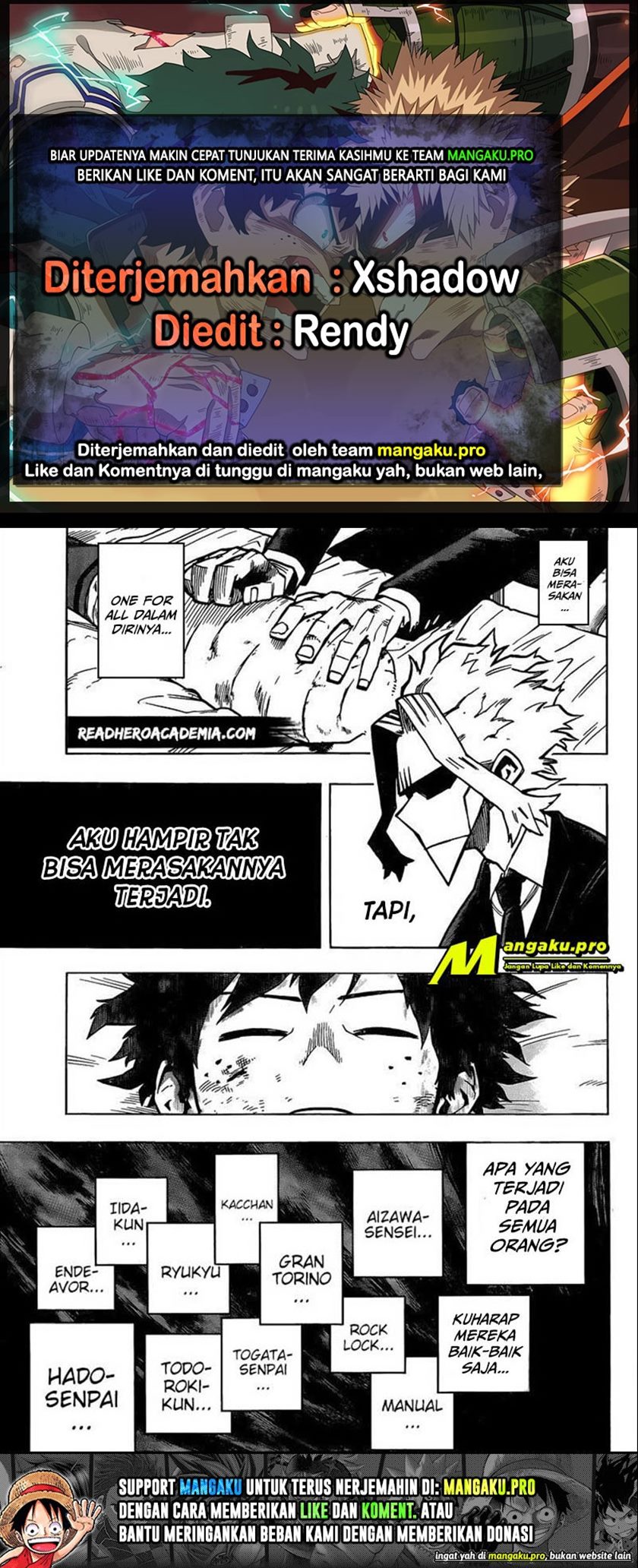 Boku no Hero Academia Chapter 304 - halaman 1
