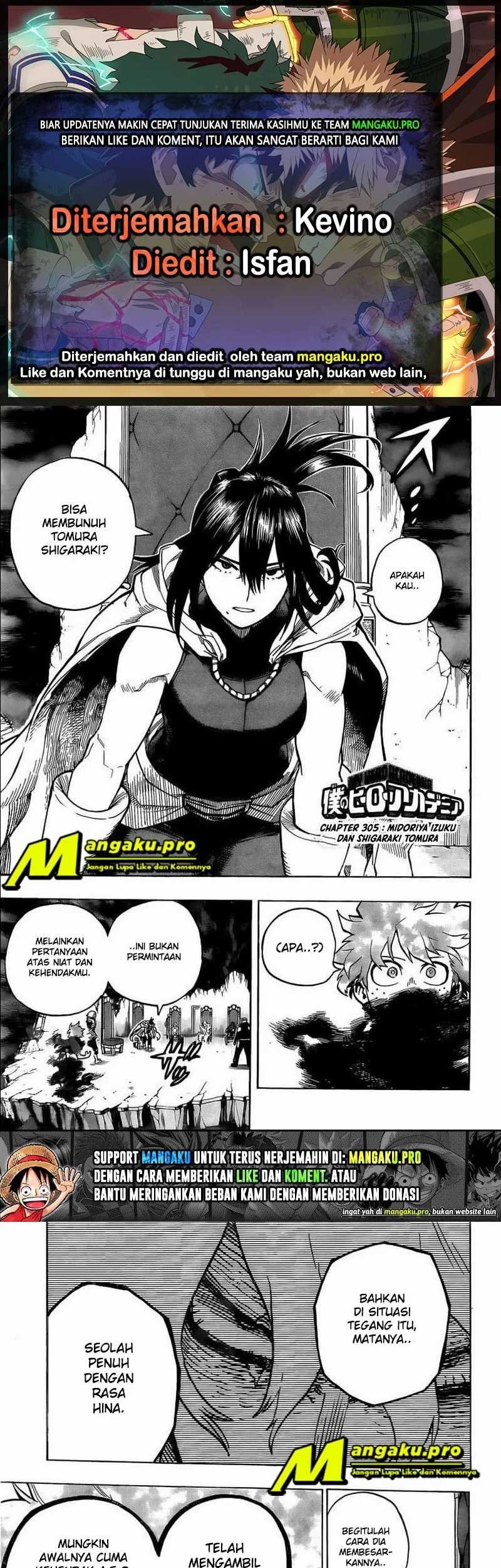 Boku no Hero Academia Chapter 305 - halaman 1