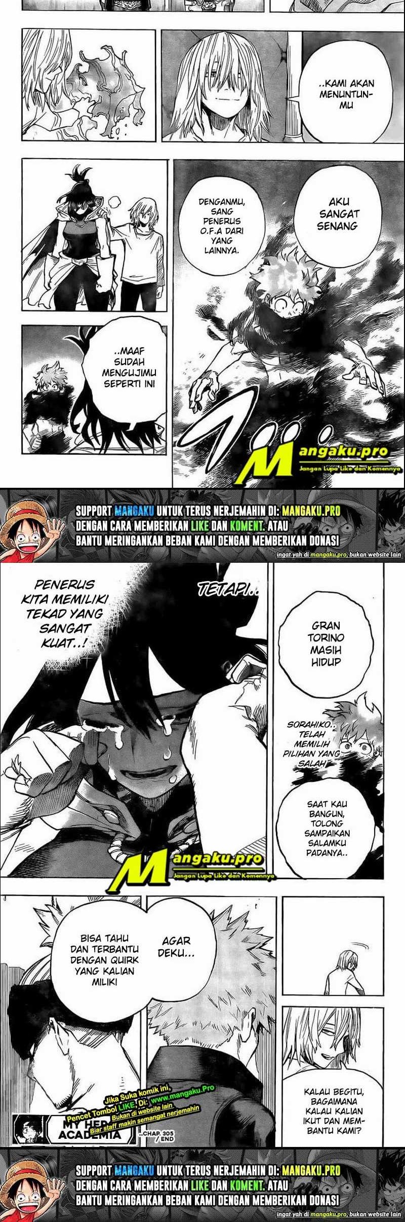 Boku no Hero Academia Chapter 305 - halaman 10