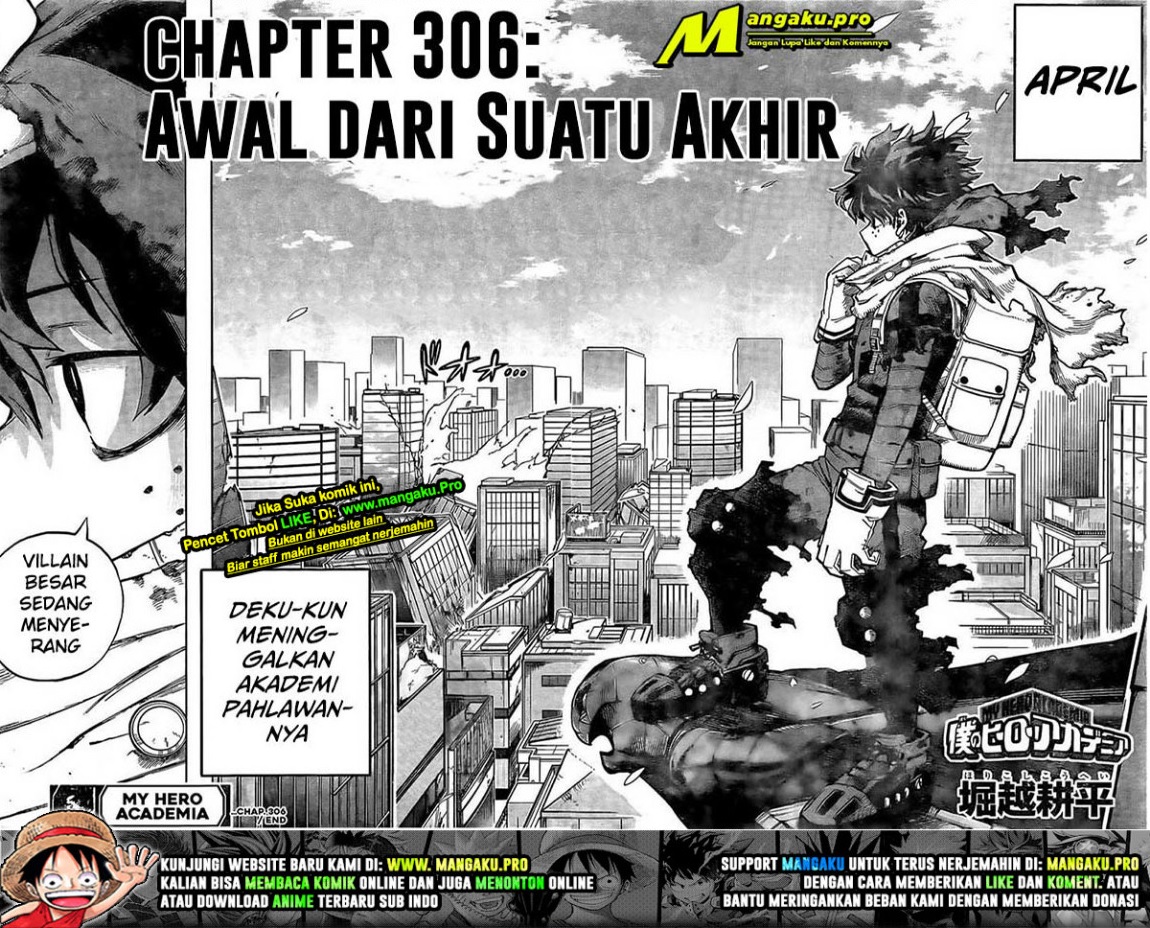 Boku no Hero Academia Chapter 306 - halaman 10