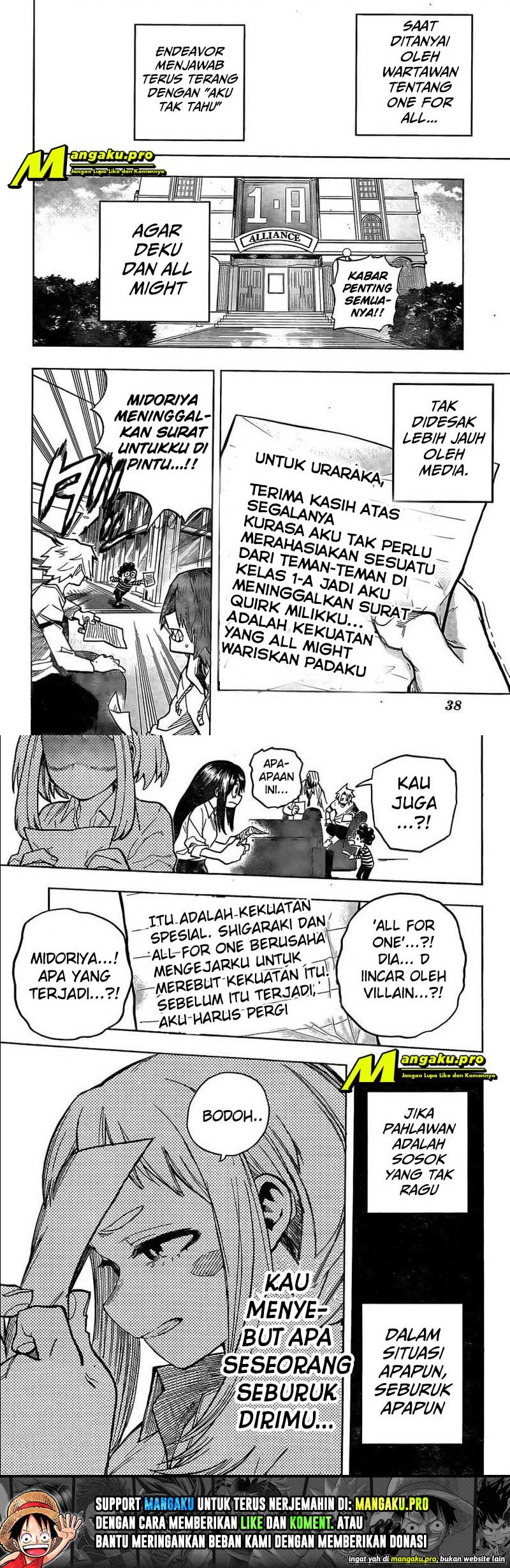 Boku no Hero Academia Chapter 306 - halaman 9