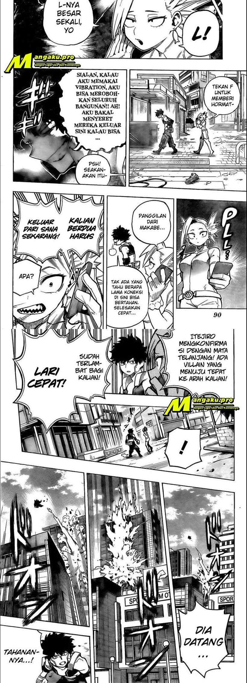 Boku no Hero Academia Chapter 307 - halaman 4