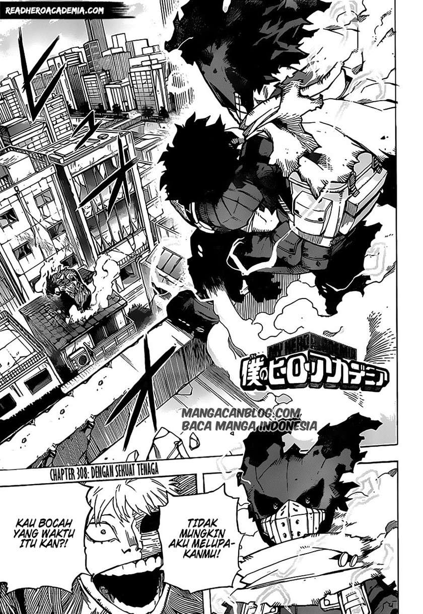 Boku no Hero Academia Chapter 308 - halaman 1