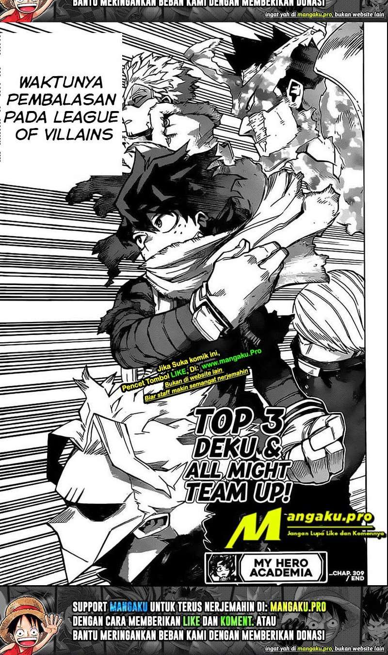 Boku no Hero Academia Chapter 309 - halaman 9