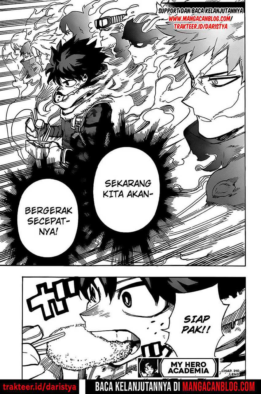 Boku no Hero Academia Chapter 310 - halaman 18