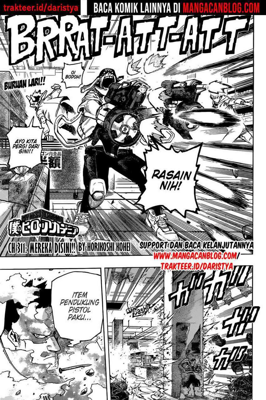 Boku no Hero Academia Chapter 311 - halaman 1