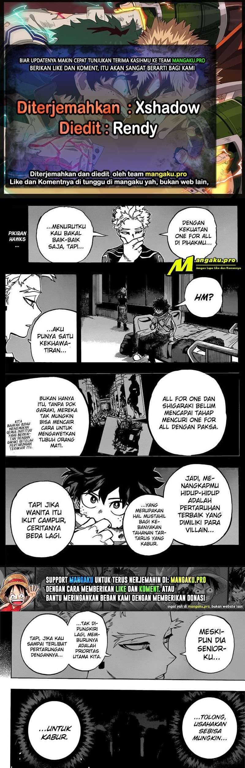 Boku no Hero Academia Chapter 312 - halaman 1