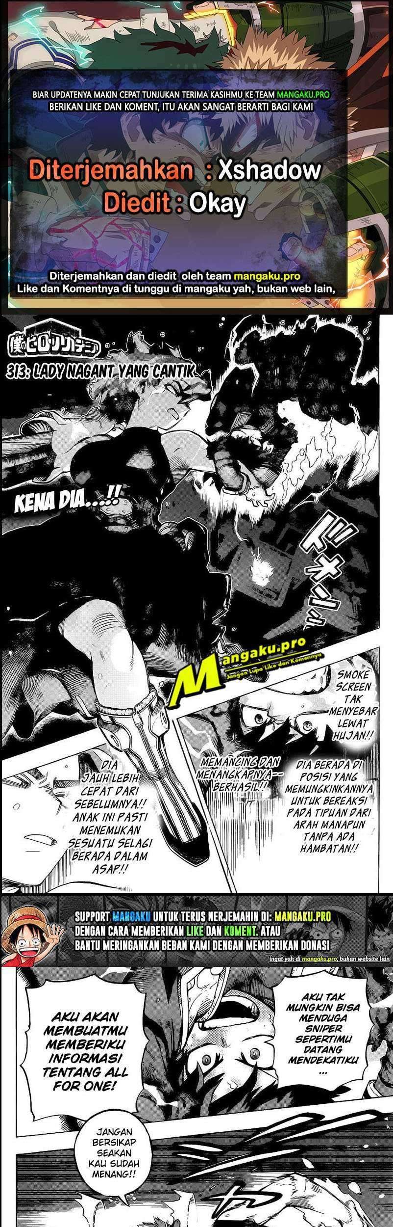 Boku no Hero Academia Chapter 314 - halaman 1