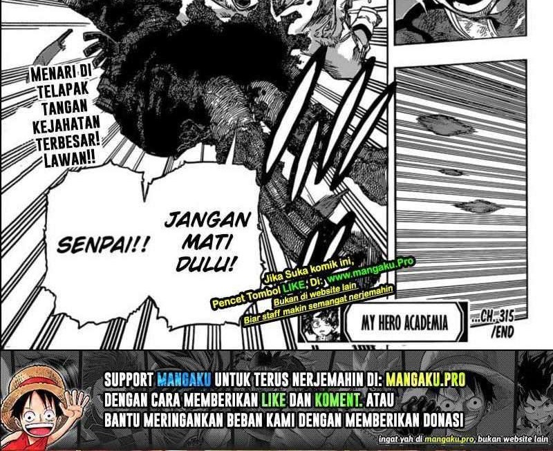 Boku no Hero Academia Chapter 315 - halaman 11