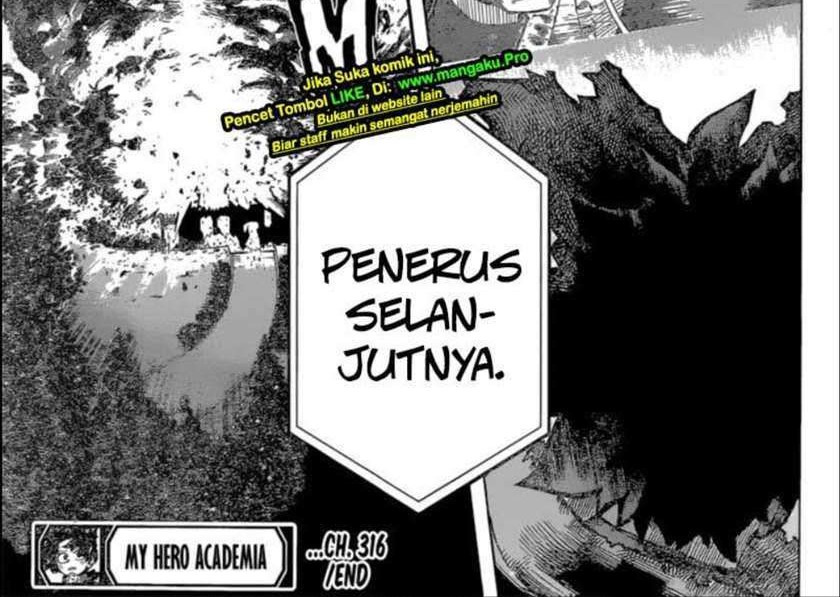 Boku no Hero Academia Chapter 316 - halaman 14