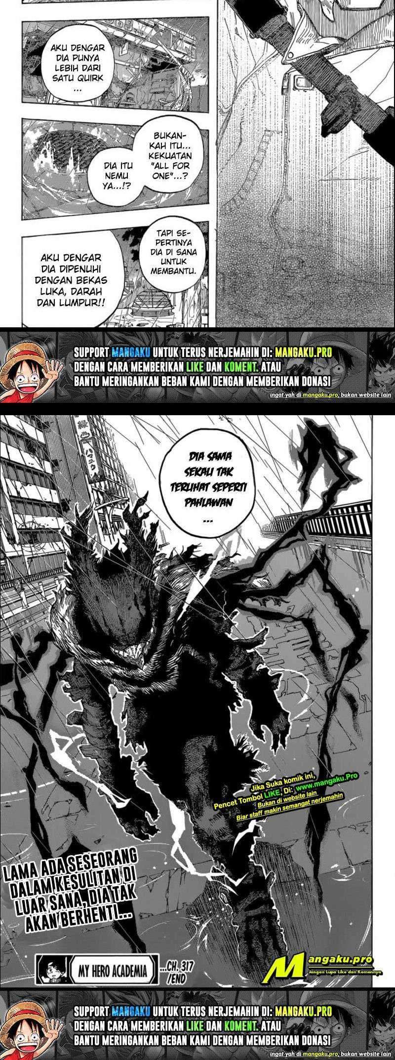 Boku no Hero Academia Chapter 317 - halaman 9