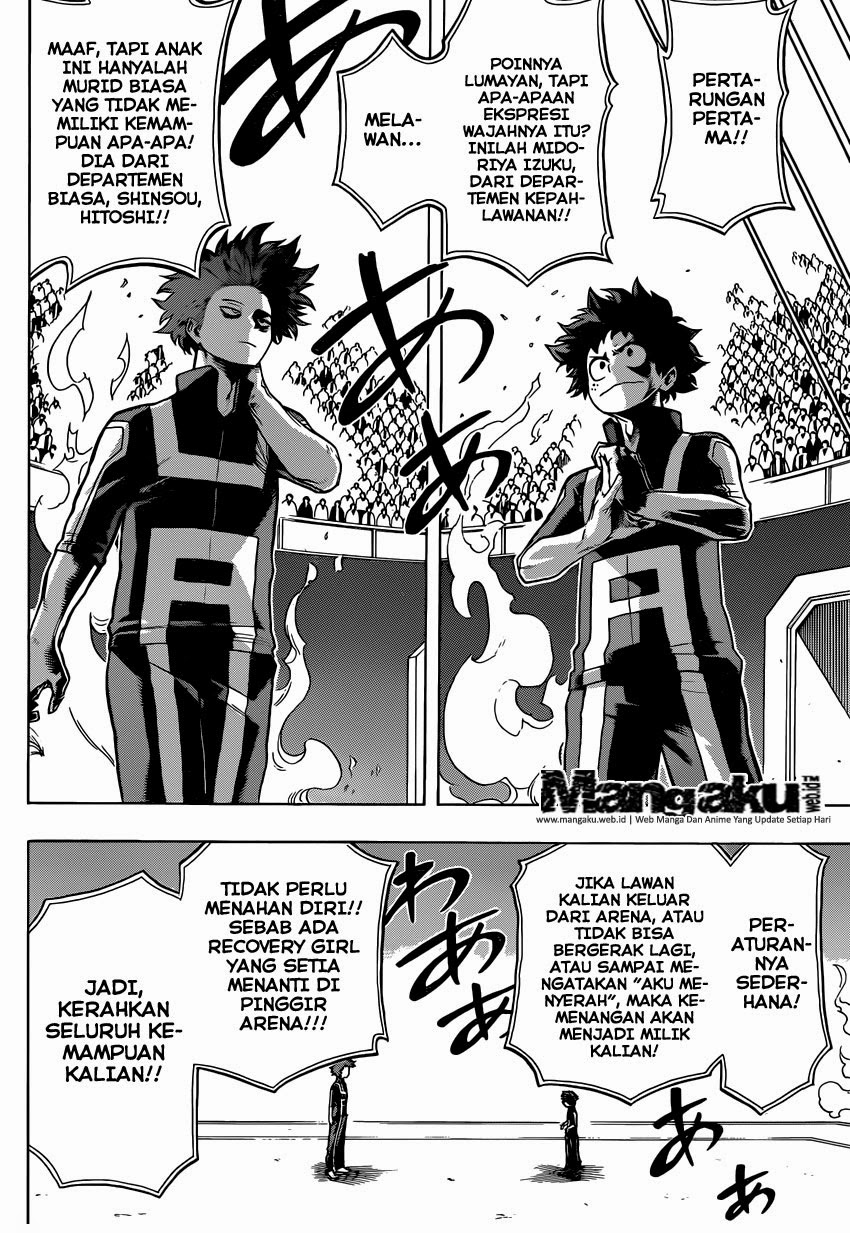 Boku no Hero Academia Chapter 32 - halaman 16