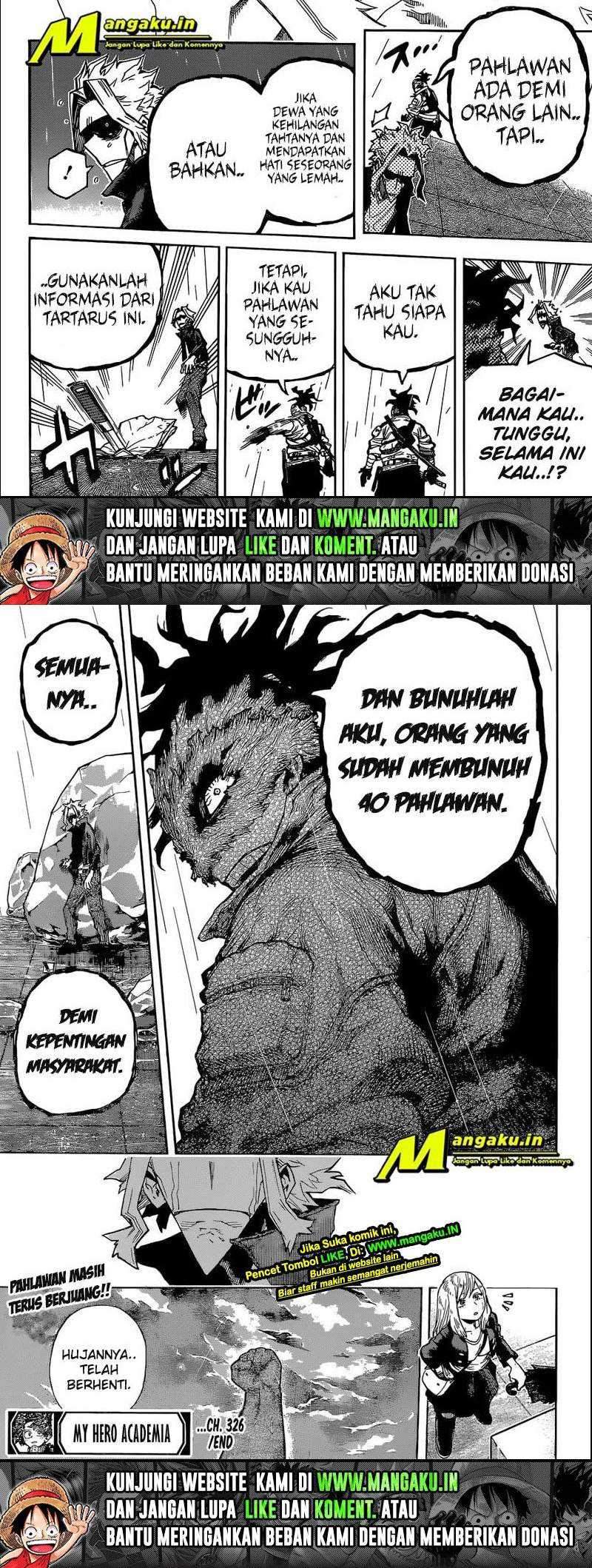 Boku no Hero Academia Chapter 326 - halaman 9