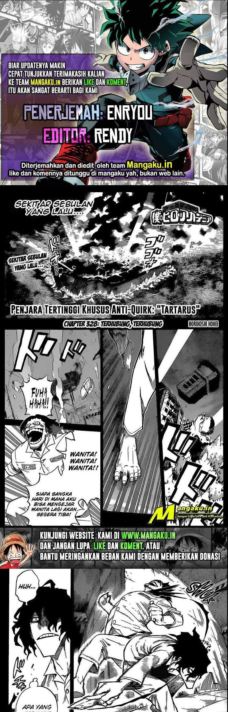 Boku no Hero Academia Chapter 328 - halaman 1