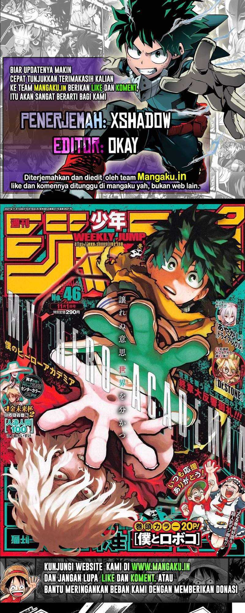 Boku no Hero Academia Chapter 330 - halaman 1