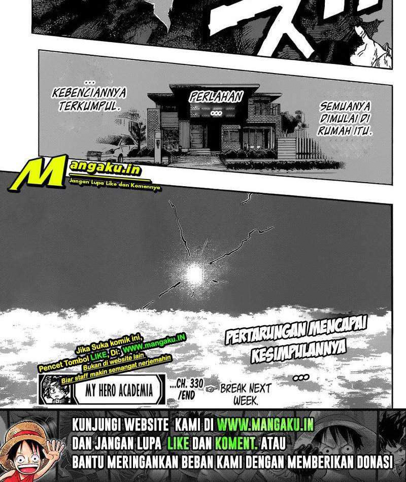 Boku no Hero Academia Chapter 330 - halaman 10