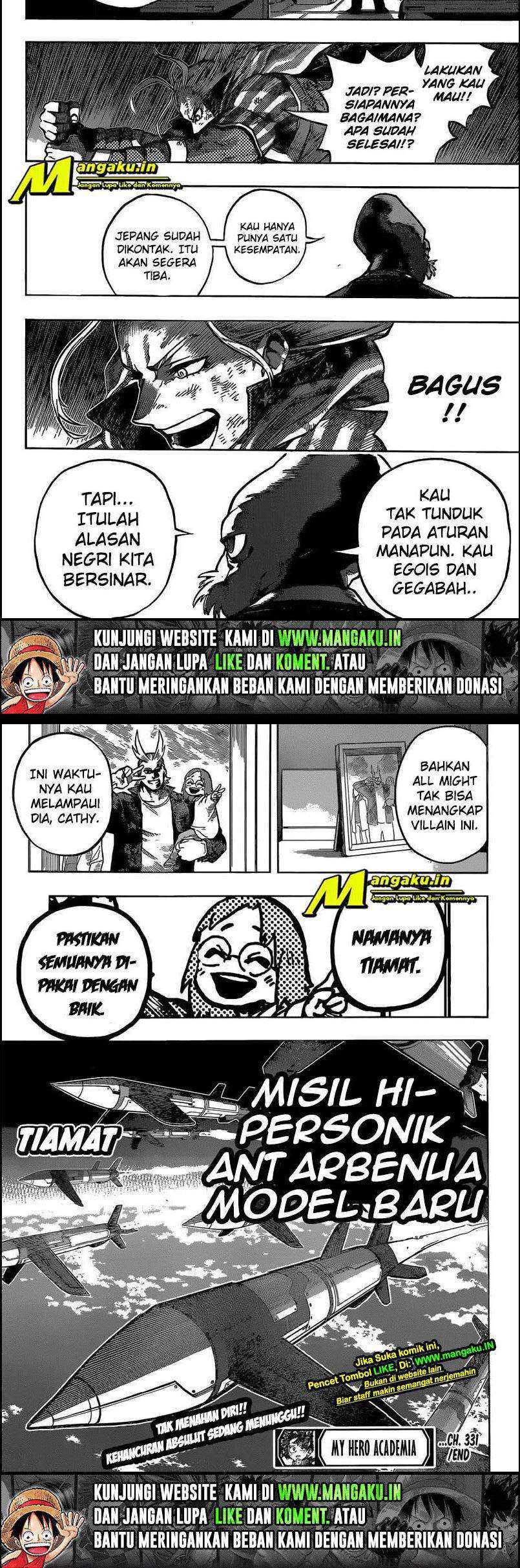 Boku no Hero Academia Chapter 331 - halaman 9