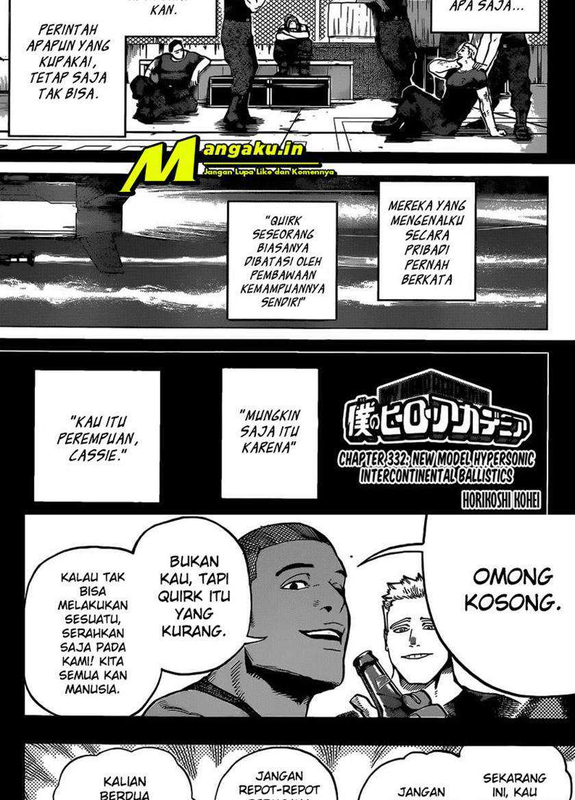 Boku no Hero Academia Chapter 332 - halaman 2