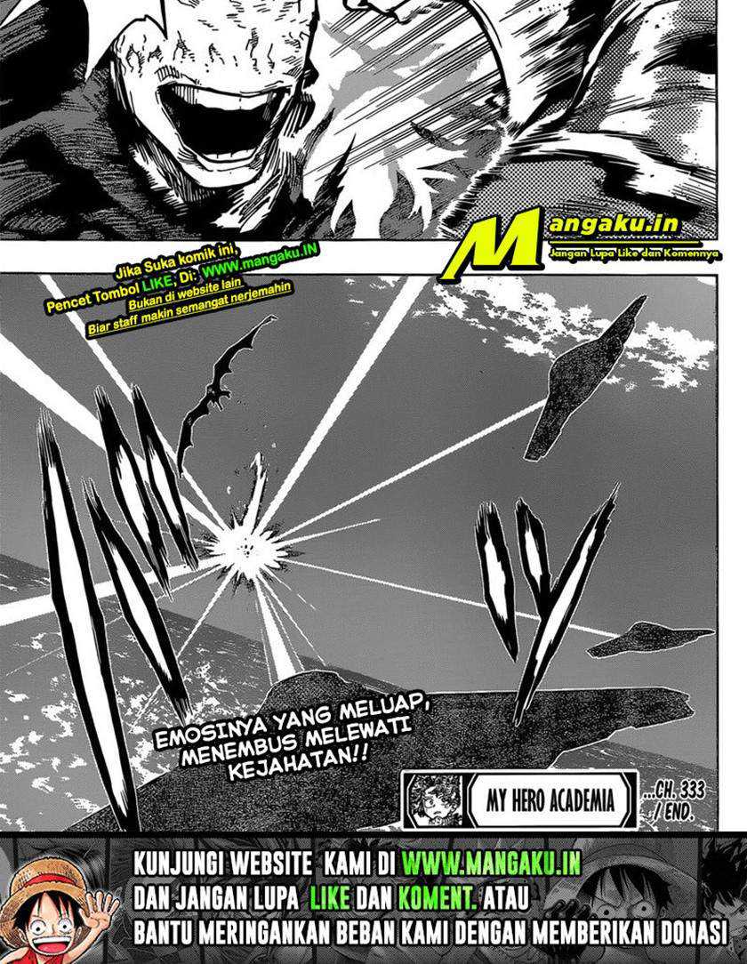Boku no Hero Academia Chapter 333 - halaman 18