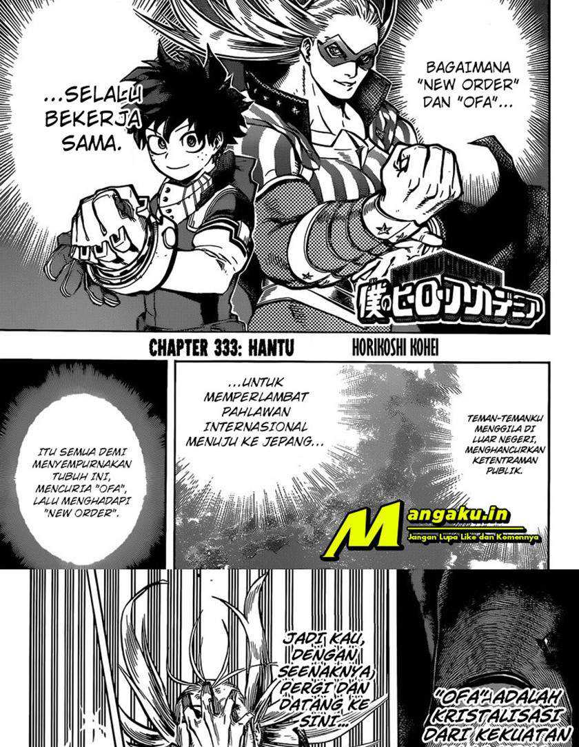 Boku no Hero Academia Chapter 333 - halaman 2