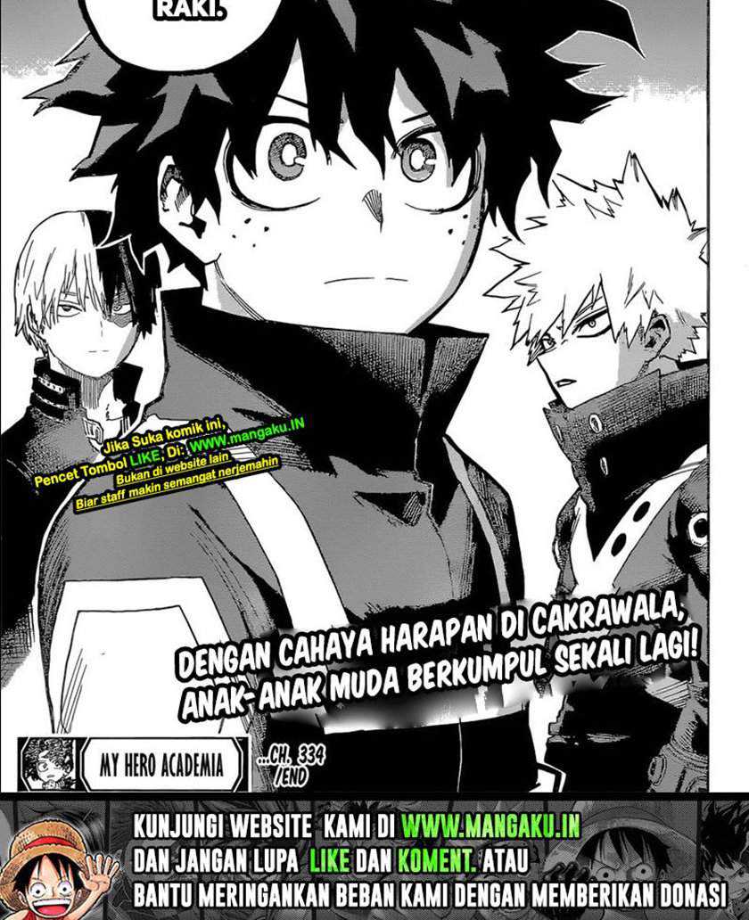 Boku no Hero Academia Chapter 334 - halaman 19